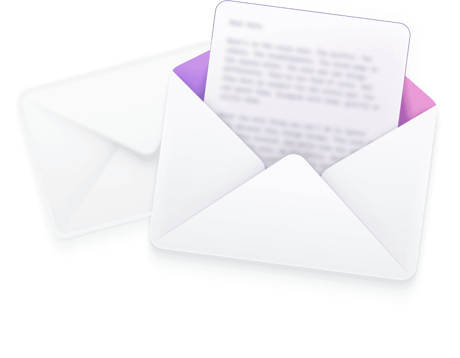 Newsletter envelope graphic illustration